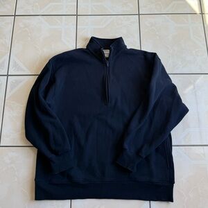 Aritzia Cozy Sweatfleece Boyfriend 1/2 Zip